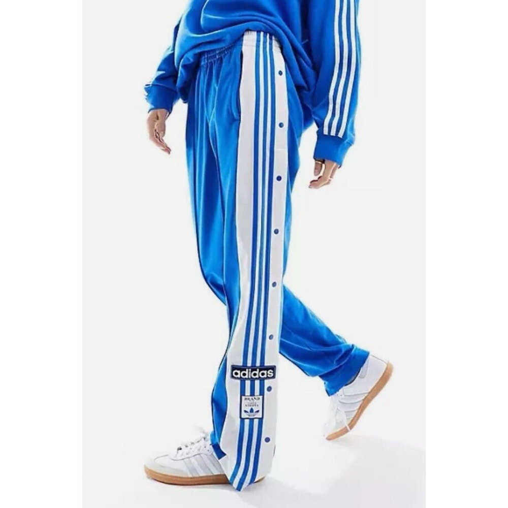 NEW ADIDAS ORIGINALS WOMENS  SIZE XS ADIBREAK TREFOIL TRACK PANTS  #IP0627‎ BLUE